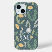 Dandelion Floral Weed Muster Case-Mate iPhone Hülle (Rückseite)