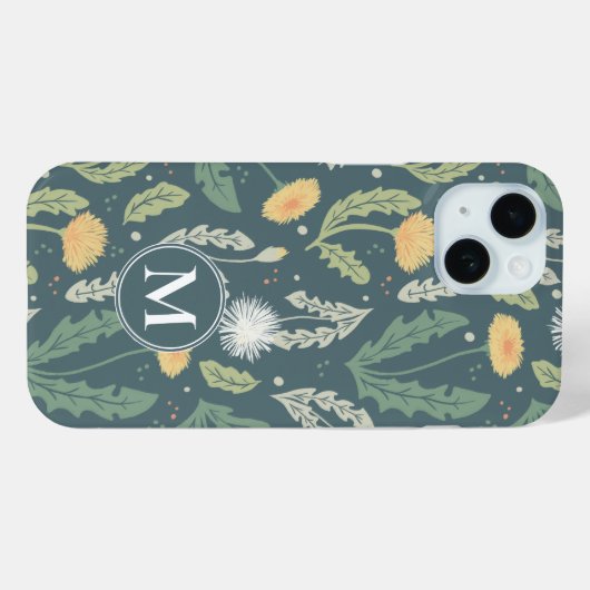Dandelion Floral Weed Muster Case-Mate iPhone Hülle (Rückseite (Horizontal))