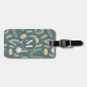 Dandelion Floral Weed Muster Gepäckanhänger (Vorderseite horizontal)