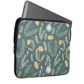 Dandelion Floral Weed Muster Laptopschutzhülle (Vorne Rechts)