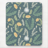 Dandelion Floral Weed Muster Mousepad (Vorne)