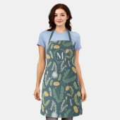 Dandelion Floral Weed Muster Schürze (Getragen)