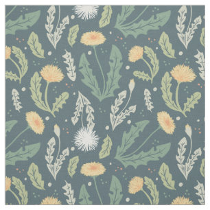 Dandelion Floral Weed Muster Stoff