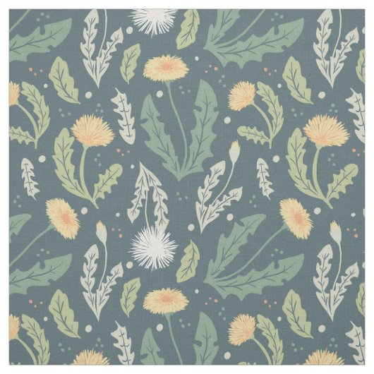 Dandelion Floral Weed Muster Stoff (Muster)