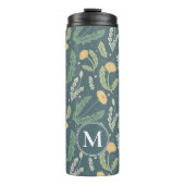 Dandelion Floral Weed Muster Thermosbecher (Vorderseite)