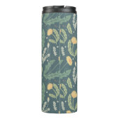Dandelion Floral Weed Muster Thermosbecher (Rückseite)