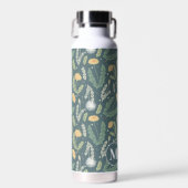 Dandelion Floral Weed Muster Trinkflasche (Vorne)