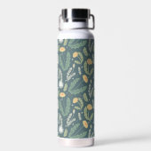 Dandelion Floral Weed Muster Trinkflasche (Rückseite)