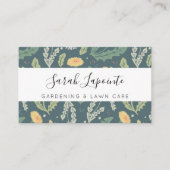 Dandelion Floral Weed Pattern Garening Visitenkarte (Vorderseite)
