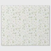 Dandelion Flowers Green Leaves Birthday Geschenkpapier (Flach)