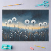 Dandelion Fluff dramatische Malerei Decoupage Seidenpapier (Basteln)