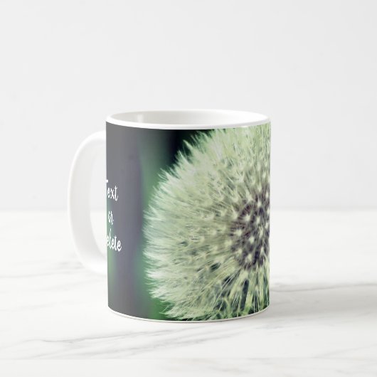 Dandelion Fluff Personalisiert Kaffeetasse (Vorderseite Links)