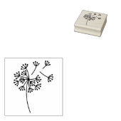 Dandelion Flying Seeds Gummistempel (Stempel)