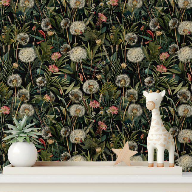 Dandelion Forest Blume Muster Tapete (Von Creator hochgeladen)