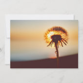 Dandelion Foto - Hochzeitsankündigung Einladung (Rückseite)