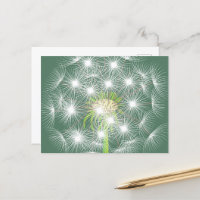 Dandelion Fraktal Postcard