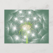 Dandelion Fraktal Postcard Postkarte (Vorderseite)