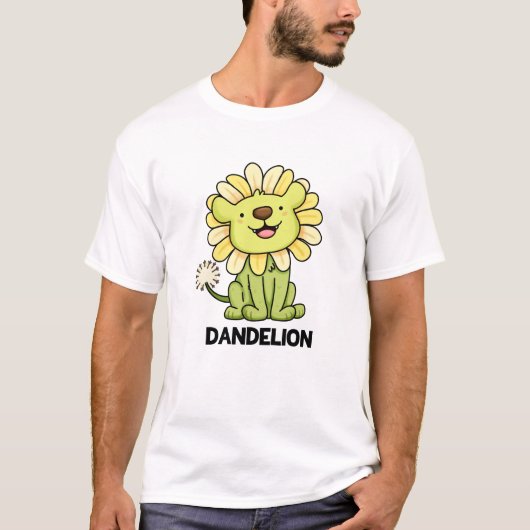Dandelion Funny Lion Pun T-Shirt (Vorderseite)
