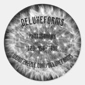 Dandelion Fuzz Runder Aufkleber (Vorderseite)