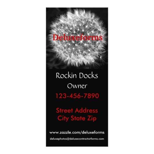 Dandelion Fuzz Werbekarte (Vorne)