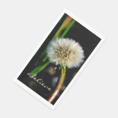 Dandelion glaubt grüne Saison Serviette (Ecke)