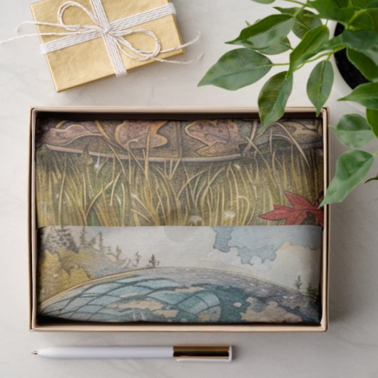 Dandelion Globe Seidenpapier (Geschenk)