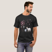 Dandelion Goat Niedlich Goat Bauer Floral Dandelio T-Shirt (Vorne ganz)