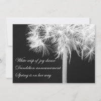 Dandelion Haiku Einladung