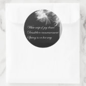 Dandelion Haiku Sticker (Tasche)
