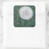 Dandelion Head 2008 Quadratischer Aufkleber (Tasche)