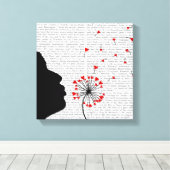 Dandelion Hearts Leinwanddruck (Insitu (Holzboden))