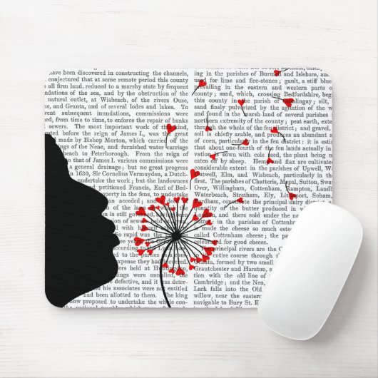 Dandelion Hearts Mousepad (Mit Mouse)