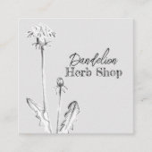 Dandelion Herb Shop Medizinische Pflanze Quadratische Visitenkarte (Vorderseite)
