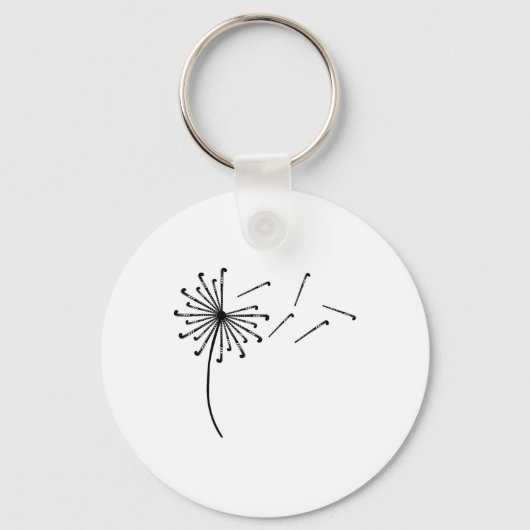 Dandelion Hockey Stick Shirt For Field Hockey Play Schlüsselanhänger (Vorderseite)