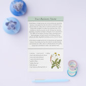 Dandelion Illustration Landscaping Business Flyer (Einzeln)