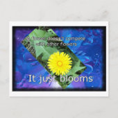 Dandelion Inspirational Postkarte (Vorderseite)