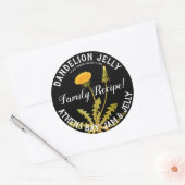 Dandelion Jelly Product Business Label Runder Aufkleber (Umschlag)