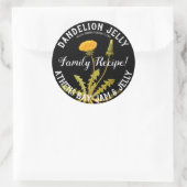 Dandelion Jelly Product Business Label Runder Aufkleber (Tasche)