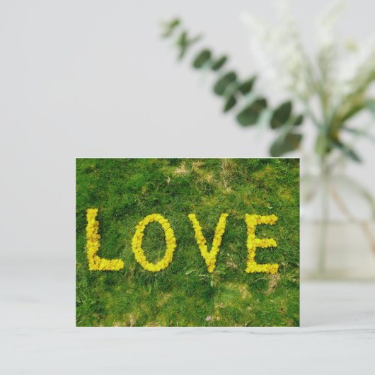Dandelion-Liebe Postkarte (Stehend Vorderseite)