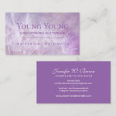 Dandelion Lilac Essential Oils Dandelion Lavender Visitenkarte (Vorne/Hinten)