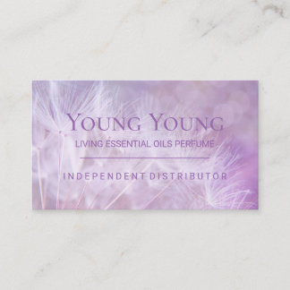 Dandelion Lilac Essential Oils Dandelion Lavender Visitenkarte
