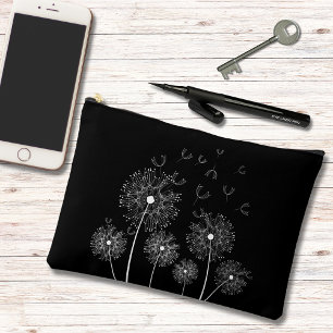Dandelion Line Art Large Zubehörtasche