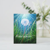Dandelion Macro Postkarte (Stehend Vorderseite)