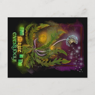 Dandelion Magic im Alltag! Feiertagspostkarte