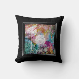 Dandelion Make a Watercolor Bohemisch Yoga Kissen