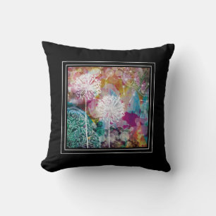 Dandelion Make a Watercolor Bohemisch Yoga Kissen