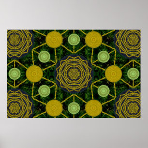 Dandelion Mandala Array Poster