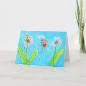 Dandelion Mice Greeting Karte (Vorderseite)