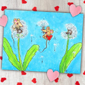 Dandelion Mice Postkarte