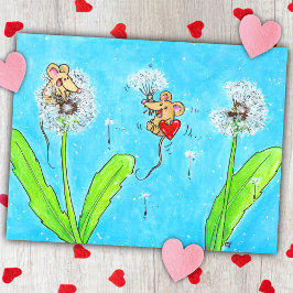 Dandelion Mice Postkarte